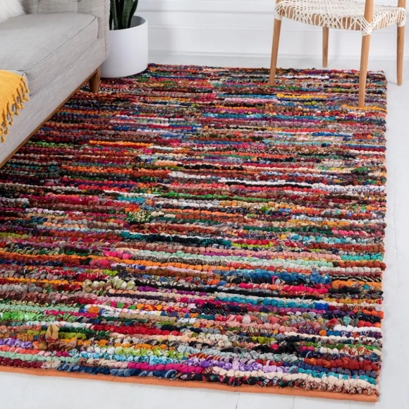 hunt homes Other 48in X 66in Handwoven Chindi Rug Picnic Blanket